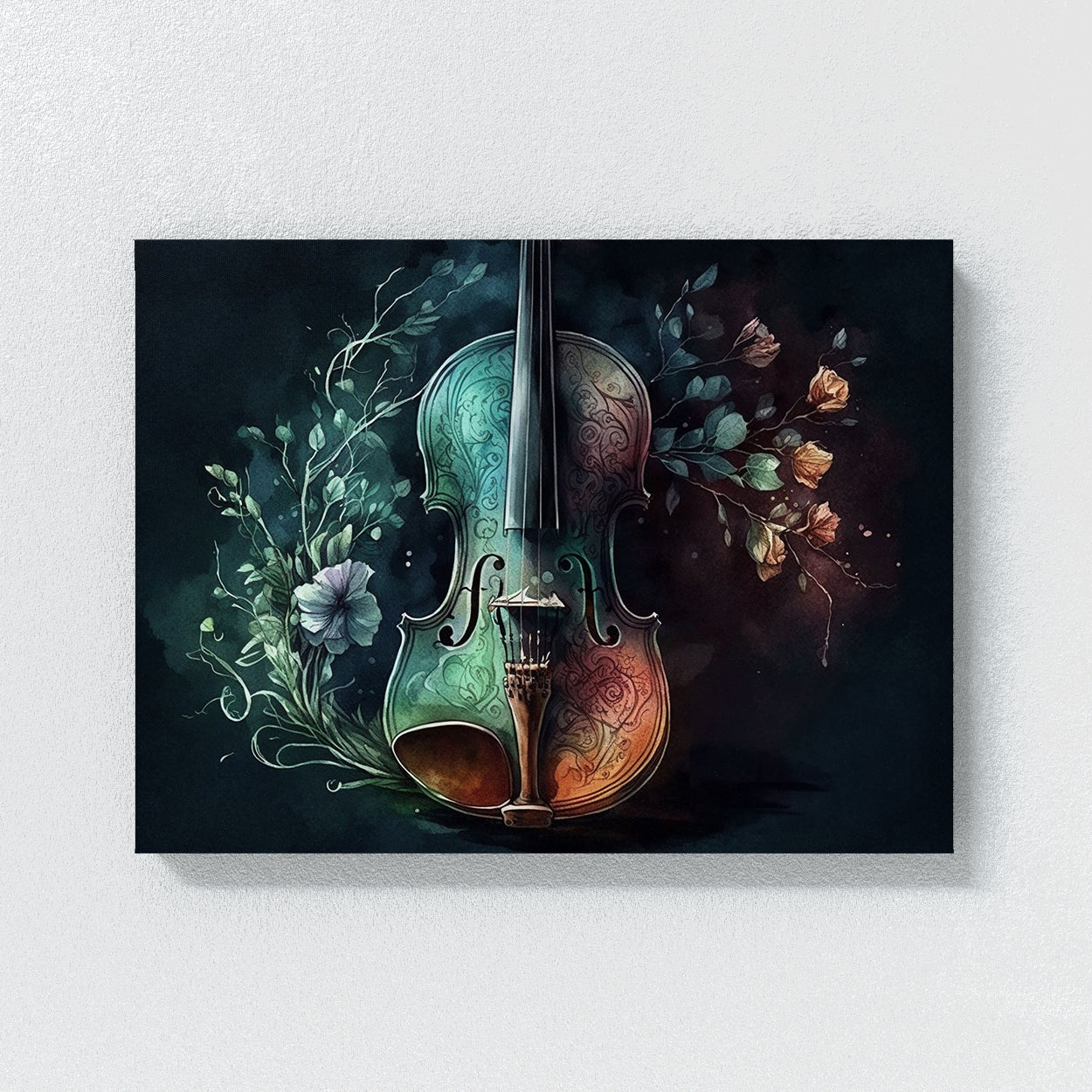 Violin Realistic Watercolor 40