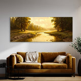 Peace Golden Evening River 1