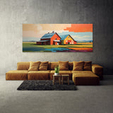 Farmhouse Abstract Rural 185