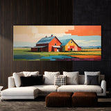Farmhouse Abstract Rural 185