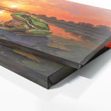 Frog Glowing Sunset Symphony 56