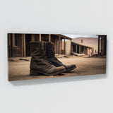 Cowboy Boots Deserted Footsteps 74