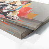 Bulldog Abstract Canine Geometry 41