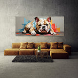 Bulldog Abstract Canine Geometry 41