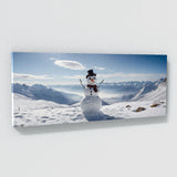 Snowman Snowy Vista Panorama 74