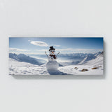 Snowman Snowy Vista Panorama 74