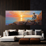 Skeleton Cliffside Sunset 50