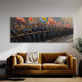Policeman Steadfast Amidst Chaos 52