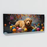 Goldendoodle Whimsical Orb Dance 90
