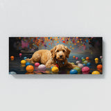 Goldendoodle Whimsical Orb Dance 90