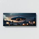 Alien Suburban Ufo Dusk 75