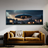 Alien Suburban Ufo Dusk 75