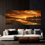 River Sunset Mirror 63