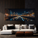 River Urban Night Reflections 65