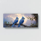 Blue Jay Dawns Gentle Perch 2