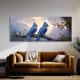 Blue Jay Dawns Gentle Perch 2