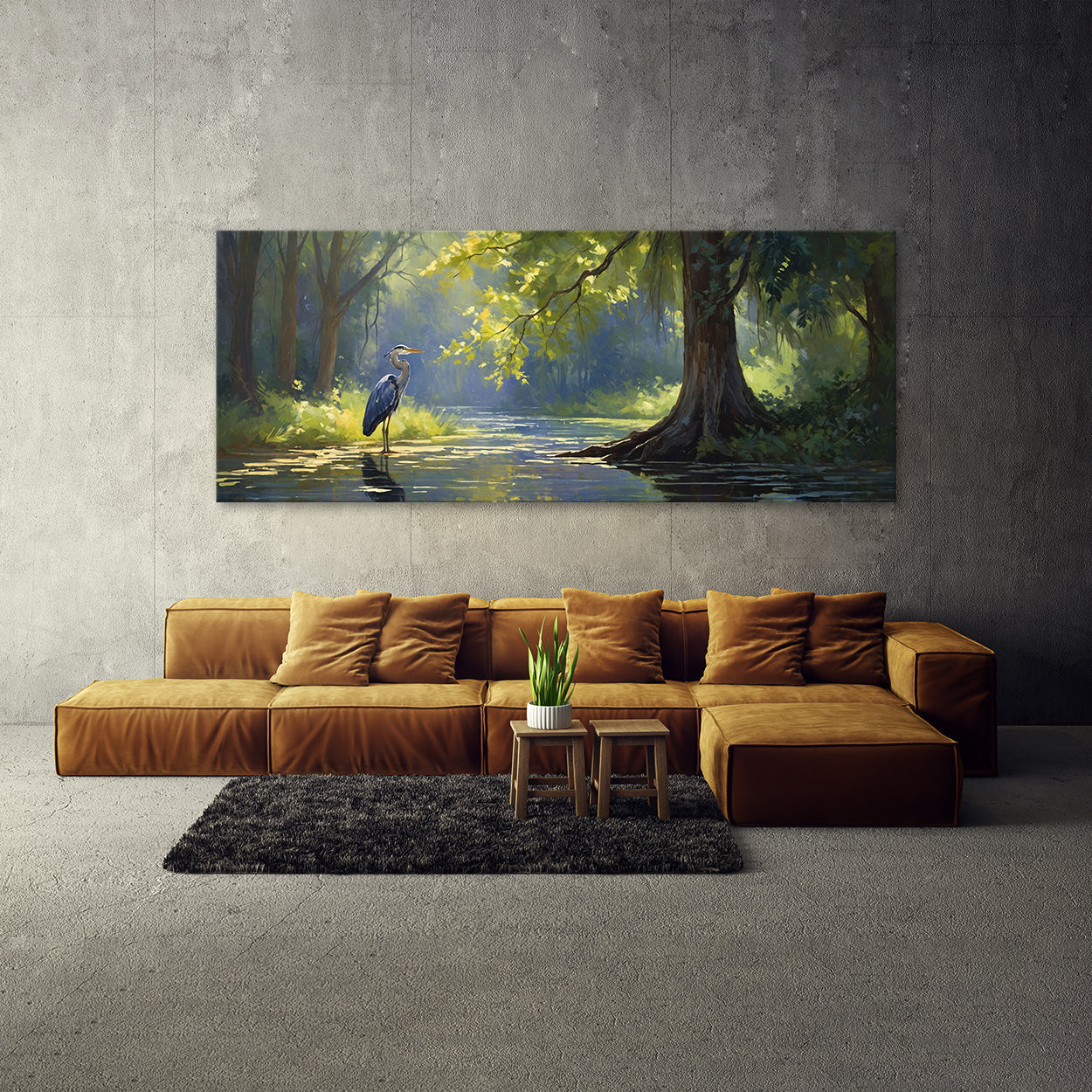 Heron Filtered Forest Light 53