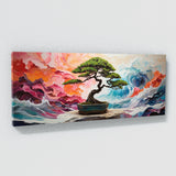 Bonsai Tree Vibrant Waves 112