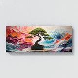 Bonsai Tree Vibrant Waves 112