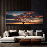 Dogwood Tree Sunset Silhouette 76