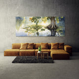 Sycamore Tree Serene Reflection 34