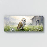 Barn Owl Foggy Meadow Serenity 28