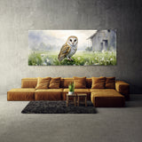 Barn Owl Foggy Meadow Serenity 28