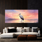 Stork Dreamy Pastel Sunset 25