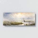 Stork Ethereal Marshland Morning 31