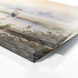 Stork Ethereal Marshland Morning 31