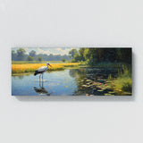 Stork Stippled Pond Reflections 47