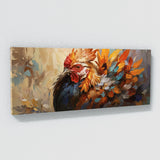 Rooster Colorful Feather Mosaic 15