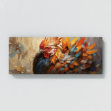 Rooster Colorful Feather Mosaic 15