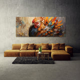 Rooster Colorful Feather Mosaic 15