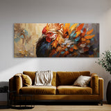 Rooster Colorful Feather Mosaic 15