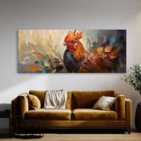 Rooster Colorful Feather Mosaic 16