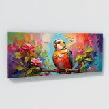 Waxwing Colorful Swirls Perch 46