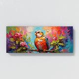 Waxwing Colorful Swirls Perch 46