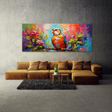 Waxwing Colorful Swirls Perch 46