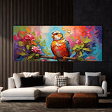 Waxwing Colorful Swirls Perch 46
