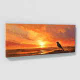Wagtail Fiery Sky Silhouette 6
