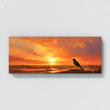 Wagtail Fiery Sky Silhouette 6