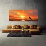 Wagtail Fiery Sky Silhouette 6