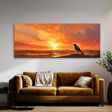 Wagtail Fiery Sky Silhouette 6