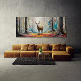 Deer Colorful Forest Fragments 124