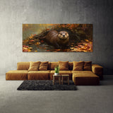 Otter Autumn Pond Serenity 12