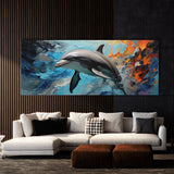 Dolphin Dive Of Color 121