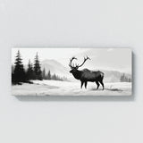 Elk Monochrome Silhouette 90