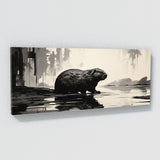 Beaver Abstract Silhouette 96