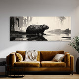 Beaver Abstract Silhouette 96